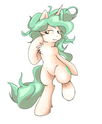 Size: 980x1190 | Tagged: safe, artist:stec-corduroyroad, imported from derpibooru, oc, oc only, oc:asha, pony, unicorn, derpibooru community collaboration, 2021 community collab, female, looking at you, mare, simple background, smiling, smiling at you, solo, standing, transparent background