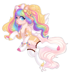 Size: 1848x1920 | Tagged: safe, artist:shady-bush, imported from derpibooru, oc, oc only, pegasus, pony, clothes, female, mare, one eye closed, simple background, socks, solo, tongue out, transparent background, wink
