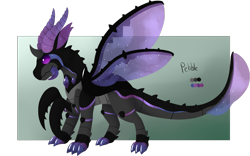Size: 1829x1140 | Tagged: safe, artist:dreepymom, artist:the-dreepy-mom, imported from derpibooru, oc, oc only, oc:pebble, changedling, changeling, male, purple changeling, solo