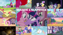 Size: 1978x1112 | Tagged: safe, edit, edited screencap, editor:quoterific, imported from derpibooru, screencap, amethyst star, amethyst stone, apple bloom, applejack, bulk biceps, daisy, eclair créme, flower wishes, fluttershy, jangles, orion, pinkie pie, princess luna, rainbow dash, rarity, sassaflash, seabreeze, shooting star (character), sparkler, spike, stormfeather, sunshower raindrops, twilight sparkle, written script, alicorn, breezie, castle mane-ia, equestria games (episode), flight to the finish, for whom the sweetie belle toils, it ain't easy being breezies, maud pie (episode), pinkie pride, princess twilight sparkle (episode), rainbow falls, rarity takes manehattan, season 4, somepony to watch over me, trade ya, twilight's kingdom, armor, cartoon physics, crystal empire, crystal guard, crystal guard armor, face pull, golden oaks library, mane seven, mane six, royal guard, slapstick, twilight sparkle (alicorn)