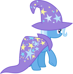 Size: 3000x3077 | Tagged: safe, artist:jeatz-axl, imported from derpibooru, trixie, pony, no second prances, cape, clothes, female, hat, mare, raised hoof, simple background, solo, transparent background, trixie's cape, trixie's hat, vector, walking