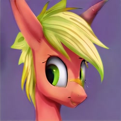 Size: 1024x1024 | Tagged: safe, artist:thisponydoesnotexist, imported from derpibooru, pony, ai content, ai generated, generator:thisponydoesnotexist, long ears, neural network, solo