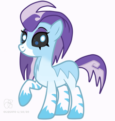 Size: 964x1018 | Tagged: safe, artist:olquifo, idw, imported from derpibooru, crystal (character), kelpie, pony, crystal (g4), female, idw showified, simple background, solo, white background