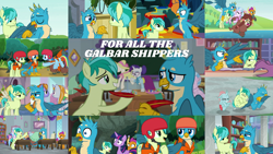 Size: 1970x1109 | Tagged: safe, edit, edited screencap, editor:quoterific, imported from derpibooru, screencap, auburn vision, berry blend, berry bliss, gallus, ocellus, rainbow dash, rarity, sandbar, silverstream, smolder, spike, summer breeze, summer meadow, twilight sparkle, yona, alicorn, griffon, yak, a rockhoof and a hard place, school daze, the end in friend, uprooted, what lies beneath, book, bookshelf, friendship student, gallbar, gay, helmet, lifejacket, male, quill, shipping, student six, twilight sparkle (alicorn)