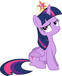 Size: 2211x2712 | Tagged: safe, artist:mehoep, imported from derpibooru, twilight sparkle, alicorn, pony, .svg available, crown, female, jewelry, mare, regalia, simple background, sitting, solo, transparent background, twilight sparkle (alicorn), vector