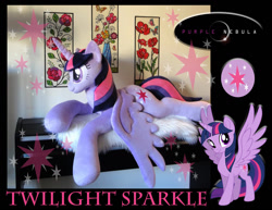 Size: 1280x990 | Tagged: safe, artist:purplenebulastudios, imported from derpibooru, twilight sparkle, alicorn, pony, irl, life size, photo, plushie, solo, twilight sparkle (alicorn)