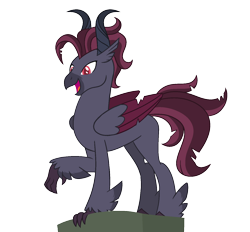 Size: 1500x1393 | Tagged: safe, artist:renhorse, imported from derpibooru, oc, oc only, classical hippogriff, hippogriff, horns, male, simple background, solo, transparent background