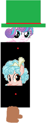 Size: 209x554 | Tagged: safe, artist:arvin-sweetiepupfan, imported from derpibooru, cozy glow, princess flurry heart, 1000 hours in ms paint, it came from deviantart