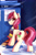 Size: 1500x2250 | Tagged: safe, artist:shadowreindeer, imported from derpibooru, roseluck, earth pony, pony, butt, clothes, crossover, cute, dock, doctor who, featureless crotch, implied doctor whooves, plot, rosebutt, scarf, solo, tardis