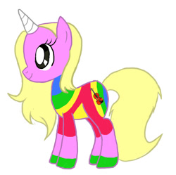 Size: 900x898 | Tagged: safe, artist:8autumnwolf8, imported from derpibooru, pony, adventure time, lady rainicorn, ponified, solo