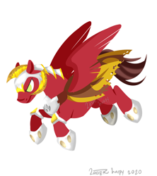 Size: 1600x1800 | Tagged: artist needed, safe, artist:lasser, imported from derpibooru, oc, oc only, oc:ignis blaze, pegasus, pony, armor, cape, clothes, male, simple background, soldier, solo, white background