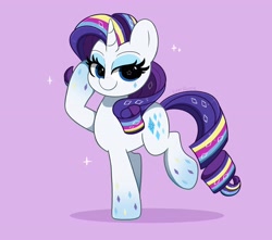 Size: 4096x3614 | Tagged: safe, artist:kittyrosie, imported from derpibooru, rarity, pony, unicorn, cute, digital art, female, mare, rainbow power, raribetes, smiling, solo