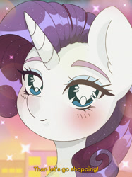 Size: 1280x1708 | Tagged: safe, artist:deathpatty, imported from derpibooru, rarity, pony, unicorn, 90s anime, anime style, bust, female, misspelling, portrait, solo, subtitles