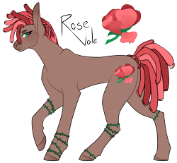 Size: 1302x1202 | Tagged: safe, artist:erroremma, imported from derpibooru, oc, oc only, oc:rosevale, earth pony, pony, solo