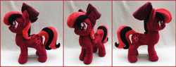Size: 1600x608 | Tagged: safe, artist:lilmoon, imported from derpibooru, oc, oc only, oc:ladybug, pegasus, pony, bow, female, hair bow, irl, mare, photo, plushie, solo