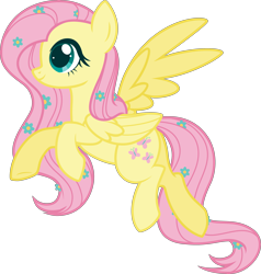 Size: 3835x4030 | Tagged: safe, artist:belka-sempai, imported from derpibooru, fluttershy, pegasus, pony, flower, flower in hair, flying, simple background, solo, transparent background, vector