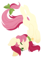 Size: 2850x4000 | Tagged: safe, artist:belka-sempai, imported from derpibooru, roseluck, earth pony, pony, cute, one eye closed, pony pet, rosepet, simple background, solo, transparent background, wink