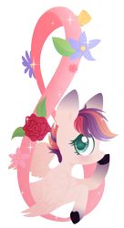 Size: 3000x5532 | Tagged: safe, artist:belka-sempai, imported from derpibooru, oc, oc only, pegasus, pony, flower, pegasus oc, simple background, transparent background, wings, woman's day