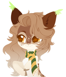 Size: 3000x3502 | Tagged: safe, artist:belka-sempai, imported from derpibooru, oc, oc only, pony, :3, chest fluff, clothes, commission, ear tufts, facial markings, freckles, looking sideways, markings, pale belly, scarf, simple background, solo, transparent background, unshorn fetlocks, uwu