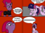 Size: 1163x860 | Tagged: safe, artist:logan jones, imported from derpibooru, tempest shadow, twilight sparkle, alicorn, unicorn, my little pony: the movie, angry, big no, broken horn, comic, horn, i am your father, luke i am your father, nose in the air, plot twist, screaming, sparking horn, star wars, toy story 2, twilight sparkle (alicorn), volumetric mouth, what a twist