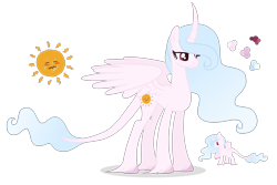 Size: 2400x1600 | Tagged: safe, artist:magicuniclaws, imported from derpibooru, oc, oc only, alicorn, hybrid, pony, female, interspecies offspring, mare, offspring, parent:discord, parent:princess celestia, parents:dislestia, simple background, solo, transparent background