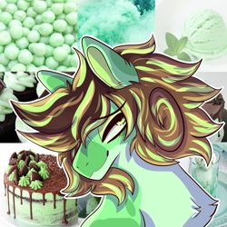 Size: 3500x3500 | Tagged: safe, artist:splairr, imported from derpibooru, oc, oc only, earth pony, pony, bust, chest fluff, earth pony oc, outdoors, solo