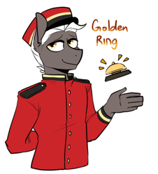 Size: 540x597 | Tagged: safe, artist:redxbacon, imported from derpibooru, oc, oc only, oc:golden ring, anthro, male, solo