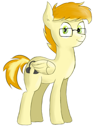 Size: 1452x1932 | Tagged: safe, artist:lazymort, imported from derpibooru, oc, oc only, oc:mort elstar, pegasus, pony, derpibooru community collaboration, 2021 community collab, glasses, looking at you, male, simple background, solo, standing, transparent background