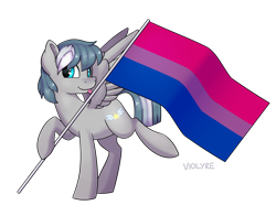 Size: 4200x3300 | Tagged: safe, artist:violyre, imported from derpibooru, oc, oc only, oc:summer memory, pony, derpibooru community collaboration, 2021 community collab, bisexual pride flag, flag, pride, pride flag, simple background, solo, transparent background