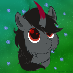 Size: 900x900 | Tagged: safe, artist:enigmadoodles, imported from derpibooru, king sombra, pony, cute, fluffy, solo, sombradorable