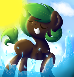 Size: 1001x1044 | Tagged: safe, artist:syico, imported from derpibooru, oc, oc only, oc:midnight premier, pony, solo, splash, water