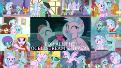 Size: 1969x1108 | Tagged: safe, edit, edited screencap, editor:quoterific, imported from derpibooru, screencap, fire flicker, fluttershy, gallus, ocarina green, ocellus, peppermint goldylinks, seaspray, silverstream, smolder, thorax, yona, changedling, changeling, pukwudgie, yak, a matter of principals, a rockhoof and a hard place, non-compete clause, school daze, the hearth's warming club, uprooted, what lies beneath, book, female, friendship student, king thorax, lesbian, lifejacket, ocellustream, shipping, the place where we belong