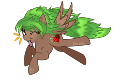 Size: 2000x1300 | Tagged: safe, artist:rem-ains, imported from derpibooru, oc, oc only, oc:watermelon splash, pony, simple background, solo, transparent background