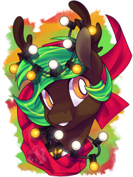 Size: 600x796 | Tagged: safe, artist:breioom, imported from derpibooru, oc, oc only, oc:midnight premier, pony, christmas, hearth's warming eve, holiday, simple background, solo, transparent background