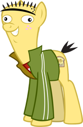 Size: 3620x5534 | Tagged: safe, artist:andoanimalia, edit, imported from derpibooru, part of a set, vector edit, earth pony, pony, ed, ed (ed edd n eddy), ed edd n eddy, male, simple background, smiling, solo, transparent background, vector