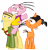 Size: 4603x4827 | Tagged: safe, artist:andoanimalia, edit, imported from derpibooru, vector edit, earth pony, pegasus, pony, unicorn, absurd resolution, crossover, ed, ed (ed edd n eddy), ed edd n eddy, edd, eddy, eddy (ed edd n eddy), ponified, simple background, species swap, transparent background, trio, vector