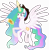 Size: 6552x6680 | Tagged: safe, artist:anime-equestria, imported from derpibooru, princess celestia, alicorn, pony, cowboy hat, female, gun, handgun, happy, hat, horn, levitation, magic, revolver, simple background, solo, telekinesis, transparent background, vector, weapon, wild westia, wings