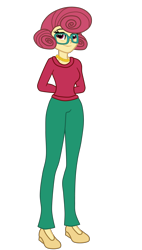 Size: 1762x3112 | Tagged: safe, artist:3d4d, imported from derpibooru, imported from ponybooru, posey shy, equestria girls, clothes, equestria girls-ified, female, glasses, hands behind back, high res, pants, shoes, simple background, solo, sweater, transparent background