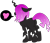 Size: 1388x1190 | Tagged: safe, artist:amgiwolf, imported from derpibooru, oc, oc only, oc:pinky rose, changeling, changeling queen, pony, changeling queen oc, ethereal mane, female, heart, pictogram, purple changeling, simple background, solo, starry mane, transparent background