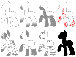 Size: 4480x3360 | Tagged: safe, artist:amgiwolf, imported from derpibooru, oc, oc only, earth pony, pony, zebra, blood, earth pony oc, raised hoof, simple background, transparent background, zebra oc