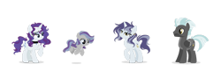 Size: 1280x463 | Tagged: safe, artist:eriasky, imported from derpibooru, rarity, thunderlane, oc, oc:jewelry, oc:rainy blue, base used, family, female, male, offspring, parent:rarity, parent:thunderlane, parents:rarilane, rarilane, shipping, simple background, straight, transparent background