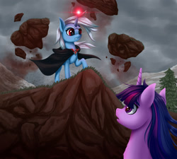 Size: 1600x1440 | Tagged: safe, artist:palibrik, imported from derpibooru, trixie, twilight sparkle, magic duel, alicorn amulet