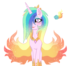 Size: 844x784 | Tagged: safe, artist:unoriginai, imported from derpibooru, oc, oc only, alicorn, pony, magical lesbian spawn, magical threesome spawn, offspring, parent:luster dawn, parent:princess celestia, parent:twilight sparkle, simple background, solo, transparent background