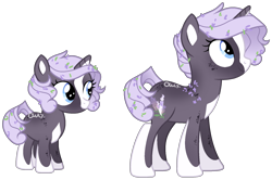 Size: 1694x1122 | Tagged: safe, artist:owl-clockwork, artist:vintage-owll, imported from derpibooru, oc, oc only, oc:lilac blossom, pony, female, filly, mare, offspring, parent:burnt oak, parent:fleur-de-lis, simple background, solo, transparent background