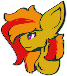 Size: 1614x1823 | Tagged: safe, artist:lamb-shack, imported from derpibooru, oc, oc only, oc:sunrise flair, pegasus, pony, big ears, bust, female, portrait, simple background, solo, solo female, transparent background