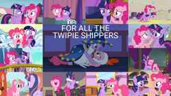 Size: 1954x1099 | Tagged: safe, edit, edited screencap, editor:quoterific, imported from derpibooru, screencap, fluttershy, pinkie pie, twilight sparkle, alicorn, earth pony, pony, a canterlot wedding, a trivial pursuit, fame and misfortune, green isn't your color, horse play, it's about time, luna eclipsed, party of one, princess twilight sparkle (episode), season 1, season 2, season 4, season 5, season 8, season 9, tanks for the memories, the crystal empire, trade ya, winter wrap up, animal costume, bangs, big crown thingy, chicken pie, chicken suit, clothes, clown nose, costume, element of laughter, element of magic, female, frown, future twilight, golden oaks library, hair over eyes, hoofbump, ice skates, jewelry, lesbian, messy mane, red nose, regalia, shipping, star swirl the bearded costume, startled, twigun, twilight sparkle (alicorn), twilight's castle, twinkie, water, wet, wet mane, wet mane pinkie pie, wet mane twilight sparkle, wide eyes