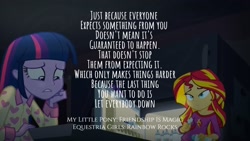 Size: 1920x1080 | Tagged: safe, edit, edited screencap, editor:quoterific, imported from derpibooru, screencap, sunset shimmer, twilight sparkle, equestria girls, rainbow rocks