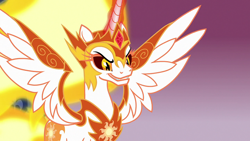 Size: 1920x1080 | Tagged: safe, imported from derpibooru, screencap, daybreaker, alicorn, pony, a royal problem, female, magic, mare, solo, telekinesis