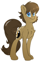 Size: 2900x4500 | Tagged: safe, artist:fluffyxai, imported from derpibooru, oc, oc only, oc:spirit wind, earth pony, pony, derpibooru community collaboration, 2021 community collab, chest fluff, fluffy, looking at you, male, simple background, smiling, solo, stallion, standing, transparent background