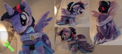 Size: 5601x2500 | Tagged: safe, artist:bastler, imported from derpibooru, twilight sparkle, alicorn, pony, the last problem, clothes, coronation dress, dress, hoof shoes, irl, photo, plushie, second coronation dress, solo, twilight sparkle (alicorn)